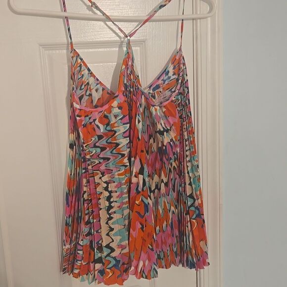 Marie Oliver Red and Pink Pleated Camisole - Picture 4 of 4